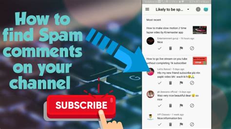 How To Find Identify Spam Comments On Your Channel Youtube