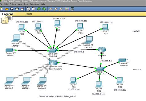 BERBAGI ILMU : Cara Konfigurasi Wireless Dengan Cisco Packet Tracer