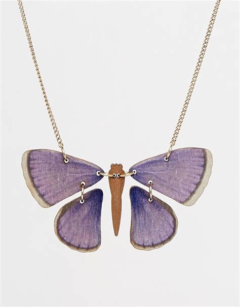 Tatty Devine Butterfly Necklace At Butterfly Necklace Tatty Devine Necklace