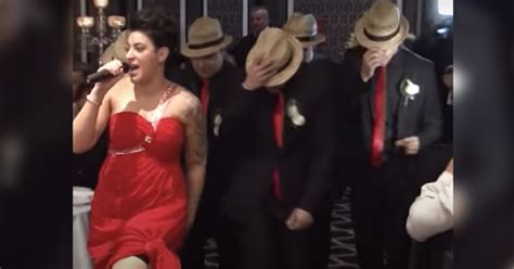 Bridal Groom Party Unites For Epic Wedding Concert