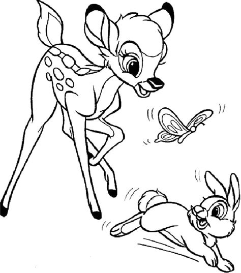 Bambi is one of my favourite cartoon of all time, so i decided to teach you how to draw and then colour bambi and his cute little friend thumper. Bambi And Thumper Coloring Pages at GetColorings.com | Free printable colorings pages to print ...