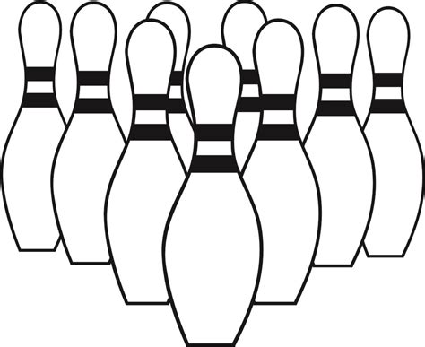 Bowling Pin Vector Clipart Best
