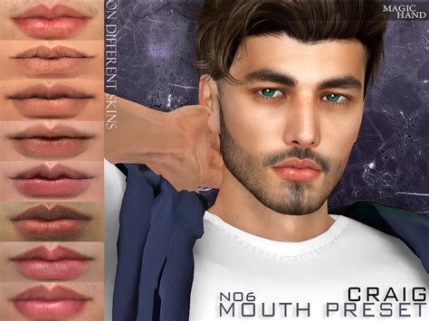 The Sims Resource Patreon Craig Mouth Preset N06