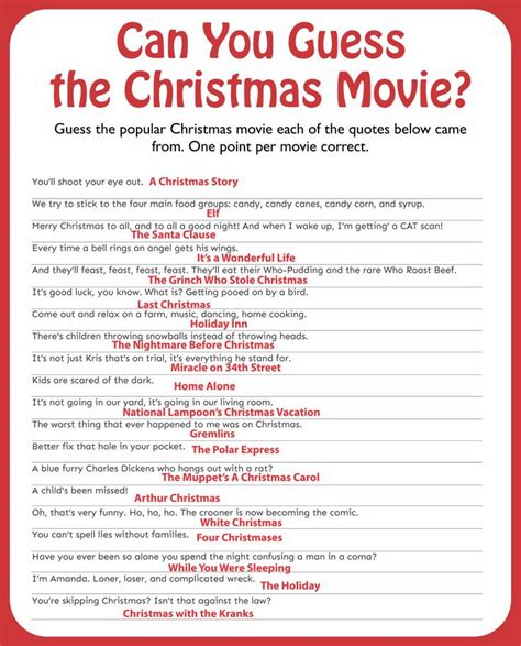 15 Best Printable Christmas Trivia Questions Christmas Trivia
