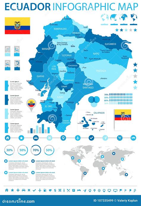 Ecuador Mapa Y Bandera Infographic Ejemplo Detallado Del Vector Porn Porn Sex Picture