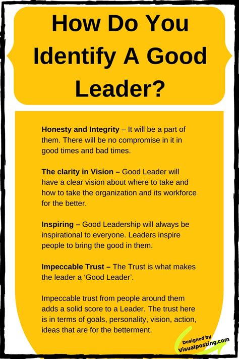 How Do You Identify A Good Leader Leadership