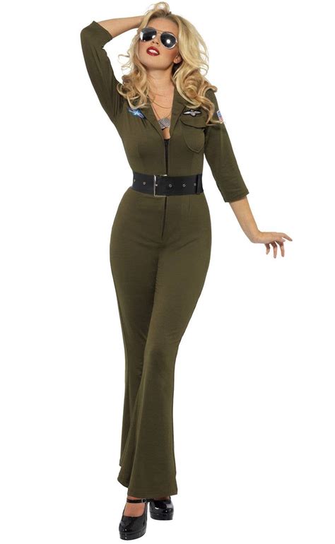 Top Gun Flightsuit Women S Costume Sexy Women S Top Gun Costume