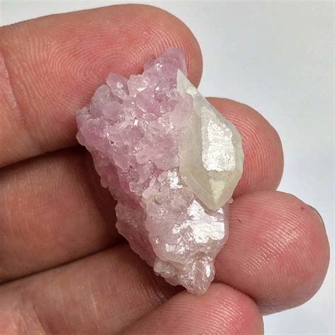 Elestial Rose Quartz With Milky Quartz Termination Inspirit Crystals