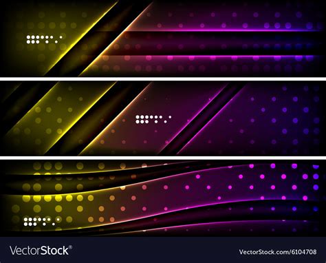 Set Banner Header Backgrounds With Place Vector Image