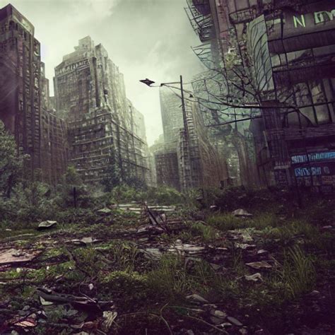 Prompthunt Overgrown New York City Post Apocalyptic Abandoned
