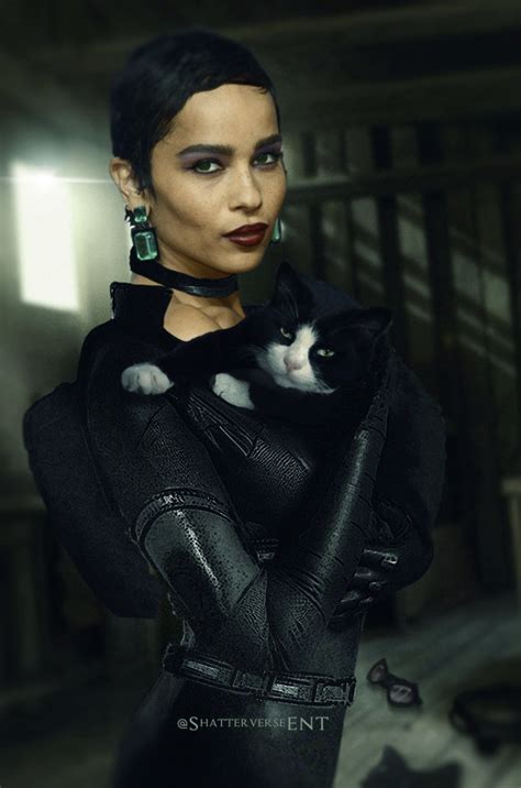 Batman Notes Zoë Kravitz As Catwoman Great Fan Made Poster By
