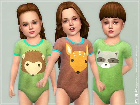 Lillkas Toddler Onesie 08 Sims 4 Toddler Onesies Sims 4