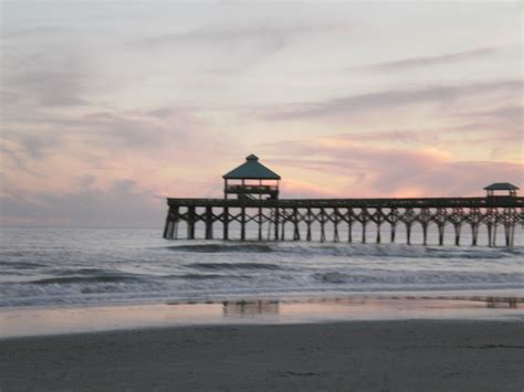 Folly Pier From Down The Beach The Shot Was Perfect Folly Beach Be