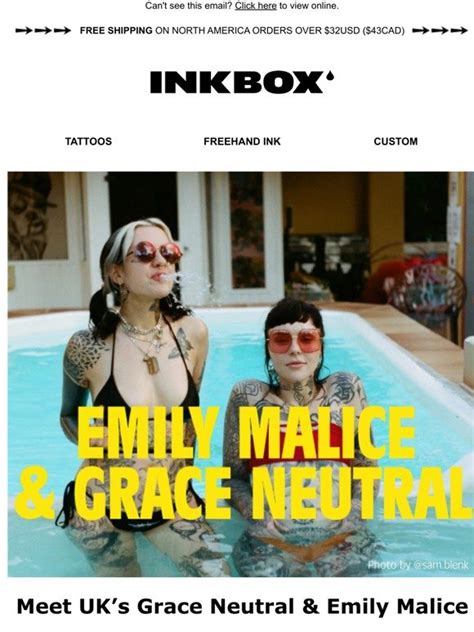 Inkbox Tattoos New Tattoos By Grace Neutral Emily Malice Milled