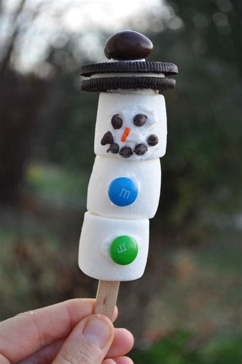 Marshmallow Snowmen Marshmallow Snowman Snow Crafts Christmas