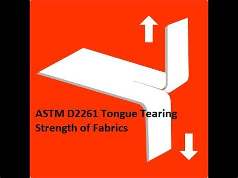 ASTM D Tongue Tearing Strength Of Fabrics YouTube