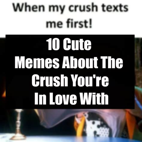 10 Cute Memes About The Crush Youre In Love With