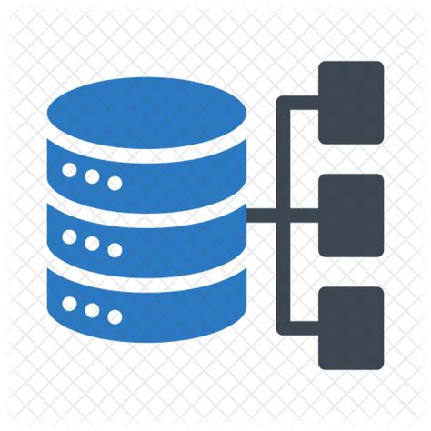 Relational Database Icon Download In Flat Style