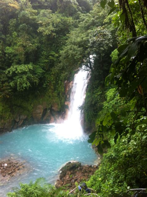 Rio Celeste Waterfall In Costa Rica Countries In Central America