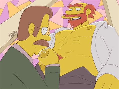 Post 1216422 Groundskeeper Willie Ned Flanders The Simpsons Pluvatti