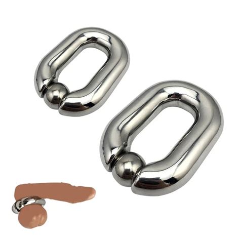 masculino resistente bdsm aço inoxidável bola escroto maca metal pênis bondage galo anel atraso