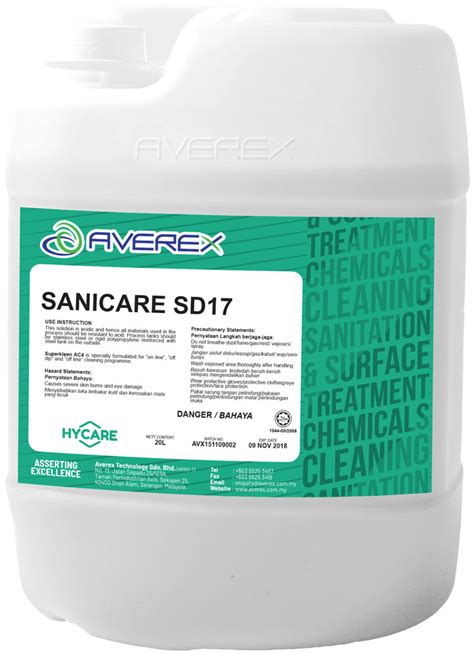 Acis involved numerous complementary services ranging from fields engineering, consultancy, installation, testing & commissioning. SANICARE SD17 - Averex