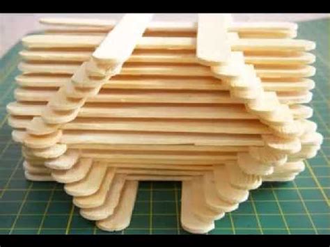 Diy, wall hanging flower vase with popsicle sticks , flower. DIY Ice cream stick craft making ideas - YouTube