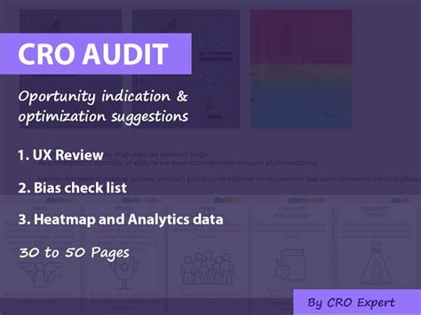 A Complete Cro Audit Report With Recommendations Upwork