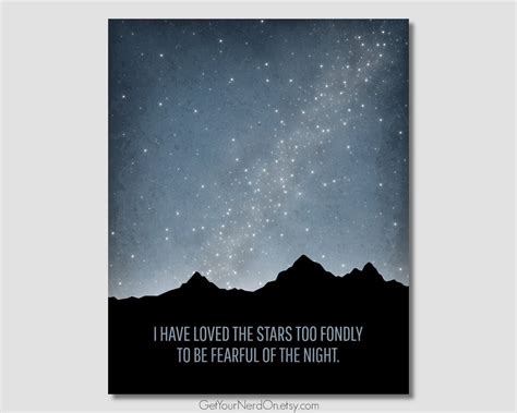 I Have Loved The Stars Too Fondly Inspirational Astronomy Etsy