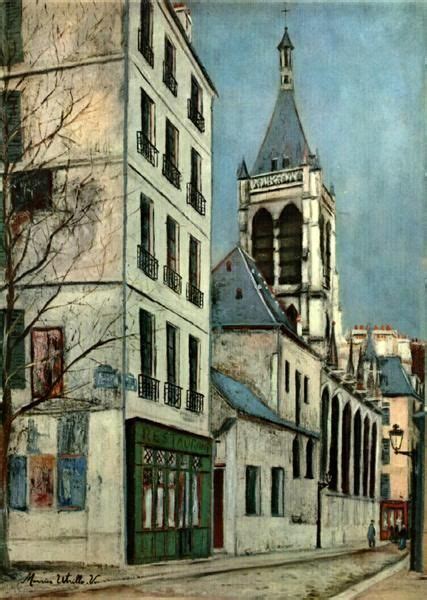 Iglesia De St Severin Maurice Utrillo Montmartre Maurice Utrillo