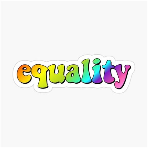 Equality Sticker By Samantha Brachman Equality Sticker Cute Stickers