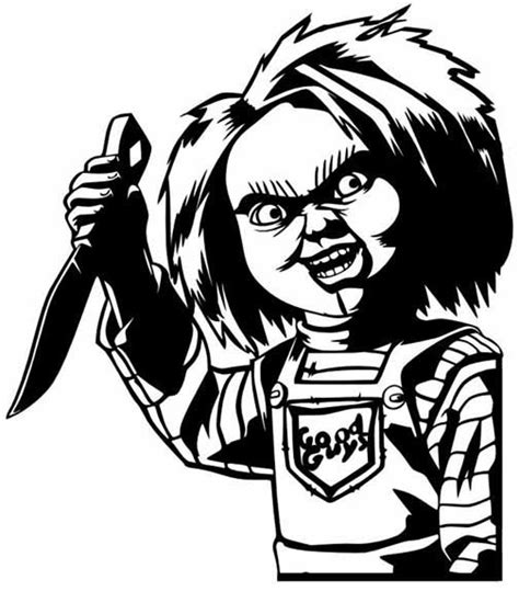 Chuckie Halloween Horror Scary Dxf Svg File For Plasma Etsy