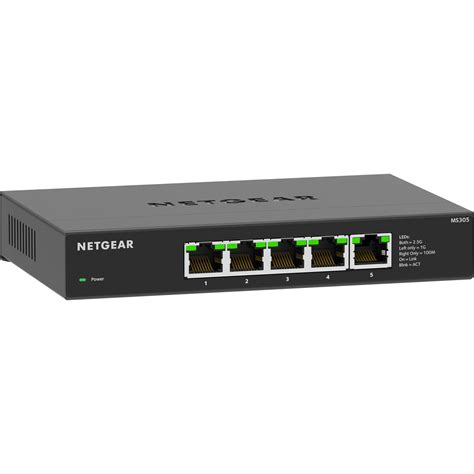 Netgear Ms305 5 Port 25gb Ethernet Unmanaged Switch