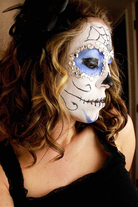 Dia De Los Muertos Sugar Skull Face Paint Tutorial With Images