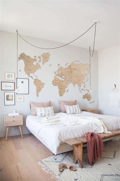 25 World Map Wall Art Designs Made From Wood