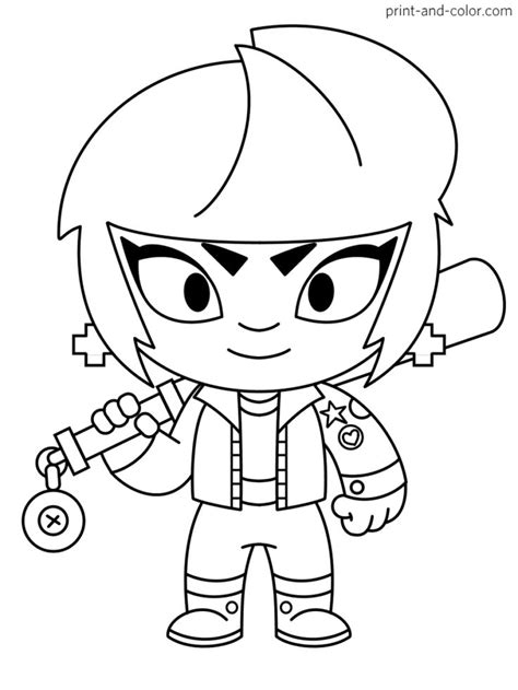 The following brawlers are included in the gallery : Brawl Stars coloring pages | Värityskuva, Väritys ...