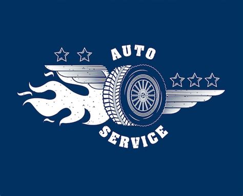 Logotipo Del Servicio De Reparación De Automóviles Vector Gratis