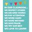 In Our Classroom We Do Poster Free Printable