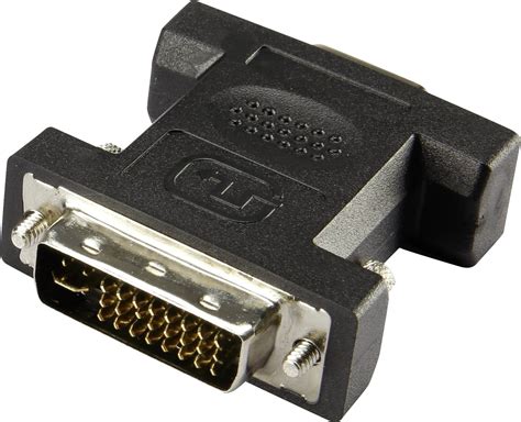 Renkforce Rf 4212222 Dvi Vga Adapter [1x Dvi Plug 29 Pin 1x Vga Socket] Black