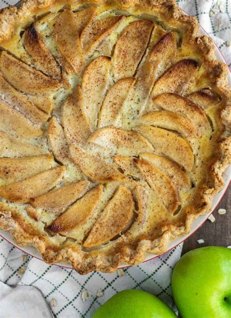 Apple Custard Pie Recipe Mix Of Pie And Crème Brûlée Chisel And Fork