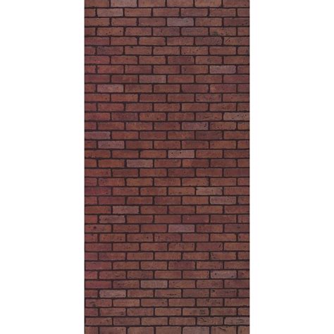 Style Selections 48 In X 96 In Embossed Red Brick Hardboard Faux Brick