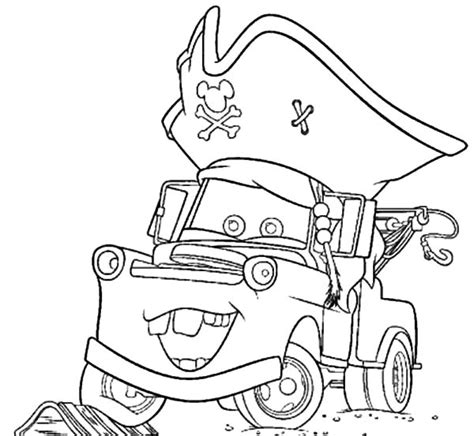 They contain main characters from pixar movie i.e. Tow Mater Coloring Page at GetColorings.com | Free ...