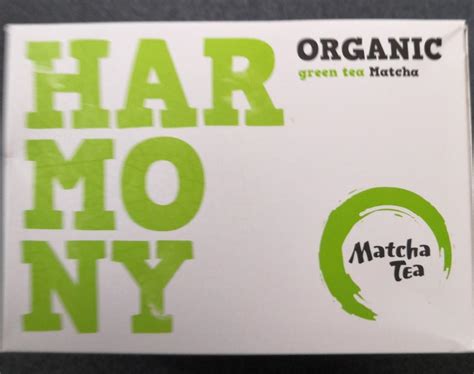 Organic Green Tea Matcha Tea Harmony Kalorie Kj A Nutriční Hodnoty