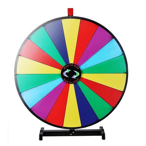 Allows for game where subject and action are 2 separate spinners. Upgraded Editable 30" Color Prize Wheel of Fortune Trade ...