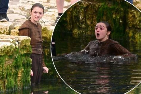 Maisie Williams Back As Arya Stark As She Films Water Scene For Game