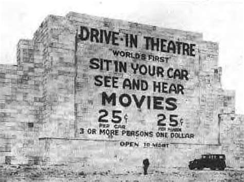 The First Drive In Movie Theater June 6th 1933 Watsonville Ca Patch