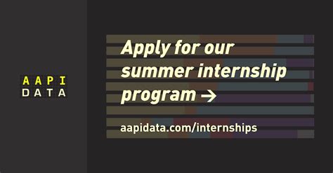 2018 Internship Opportunities At Aapi Data Data Bits