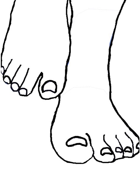 Pair Of Feet Coloring Coloring Pages