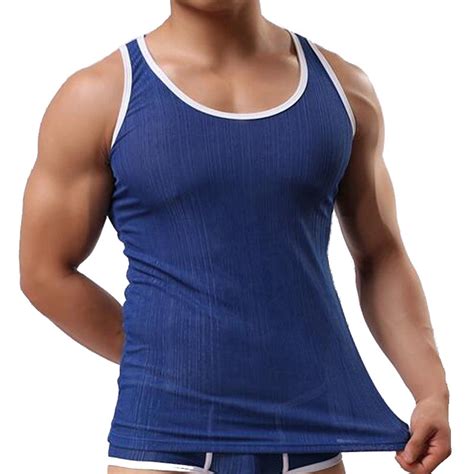 2018 Brand Summer Mens Tank Tops Sleeveless Men Thread Tank Tops Heren Tanktops Camiseta