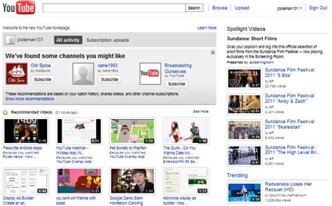 Youtube Enhances Homepage For All Users Overdrive Interactive